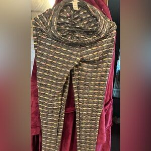 Eye Candy Multicolor Striped Leggings Latge Large new without tag